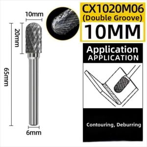INNEED Độ chính xác Dụng cụ mài xoay Hình dạng mũi tròn Cắt đơn Dao phay Bền bỉ Hình dạng hình trụ Dao khắc gỗ để mài loại