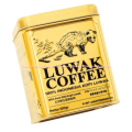 Worcas Luwak Coffee 100gr Pure Wild Kopi Loewak Kemasan Kaleng Kadar Kafein Lebih Rendah. 