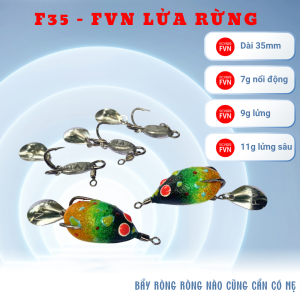 f35-fvn Lửa Rừng Chì Đúc dài 35mm nhái hơi  FVN  100% nguyên liệu Thái Lan