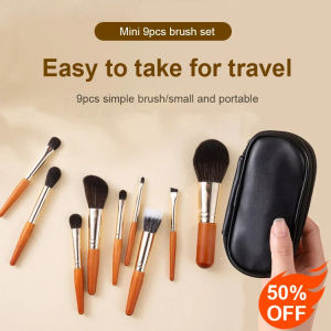 Makeup Brushes Nine Mini Portable Blush Eye Shadow Super Brush Travel Convenient To Carry Makeup Brush With Brush Bag