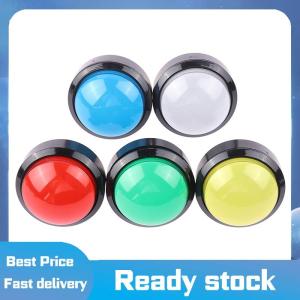 Sports🚴🏻‍♀️ 1PC 60Mm Arcade Nút Lớn Vòng LED Chiếu Sáng Với Microswitch Cho Tự Làm Arcade Trò Chơi Các Bộ Phận Máy 12V 32A Dome Ánh Sáng Chuyển Đổi
