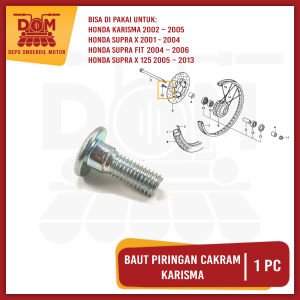 Baut Piringan Cakram Karisma (PSP) Baud Tromol Disk Depan Kunci L Honda Karisma Supra X 125