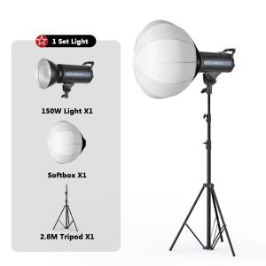 65cm Lantern Spherical SoftboxEasy to Fold With 2.8m Bracket 150w Photography Light Suitable for PhotosVideosVlogsStudio Equipment
