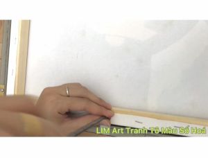 Khung tranh tự lắp nhựa giả gỗ size 40x50 cho tranh canvas. Khung tranh tô màu số hóa. Khung viền KHÔNG KÍNH