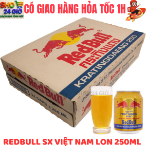 [CHỈ GIAO CHO ĐƠN HỎA TỐC Ở HCM ] Bò Cụng Redbull Việt Thùng  24 Lon