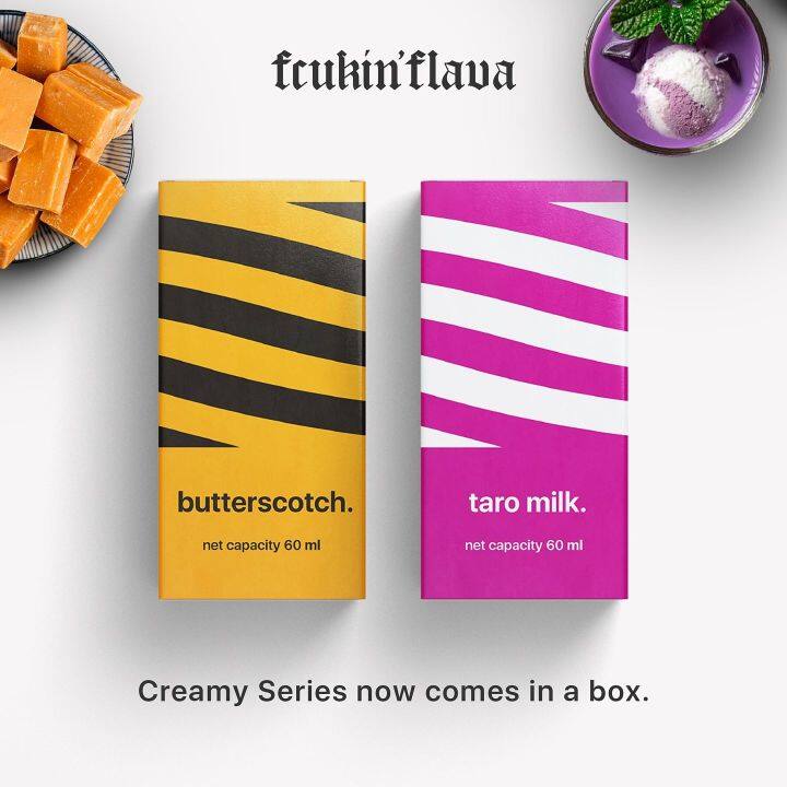 New Creamy Series Lineup baru dari fcukinflava - Butterscotch and Taro ...