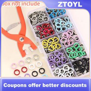 【ZTOYL】 Plier Công Cụ Colour Kim Loại Snap May Nút Claw Set Hollow Rắn Snap Chốt Kit Cho Cài Đặt Quần Áo Túi