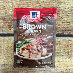 Bột làm sốt chấm thịt nướng rau củ nâu sệt Brown Gravy (0.87oz) 24G | Thương hiệu McCormick