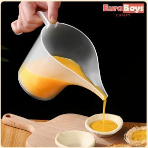 E.B. Plastic Funnel Pitcher Long Spout Measuring Cup 500ml 1000ml Large Capacity Measuring Jug Funnel