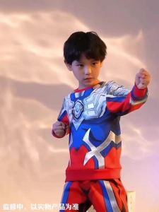 เสื้อผ้าเด็กอุลตร้าแมนไซโรอย่างเป็นทางการ cos เสื้อผ้าเสื้อสเวตเตอร์ชุดหน้ากากเด็กน้อยสไปเดอร์แมนหล่อ