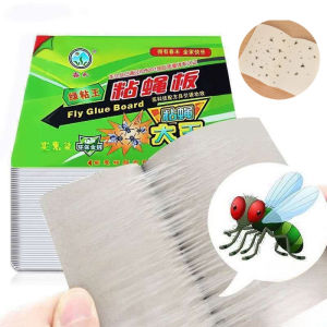 50pcs Fly Catcher Glue Board Fly Trap Board Traps Kitchen Flies Pest Control Household