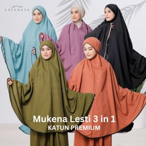 MUKENA DEWASA LESTI BISA 3 IN 1 CRINGKLE ADEM LEMBUT TERBARU