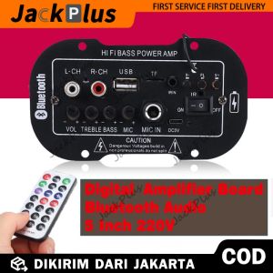 (Dikirim Dari Jakarta) Ampli Mobil 24 Volt Audio Digital Amp 5 Inch 220V / YS / Rechargeable / BT with MIC Power Amplifier Board Auto Car Amplifier USB TF Remote Koneksi Bluetooth 3028-BT