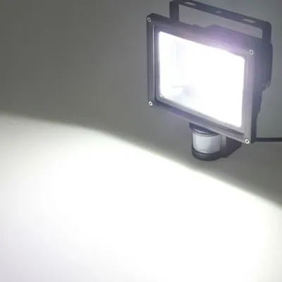 50W LED Flood Lights 220V White Spotlight Outdoor PIR Motion Sensor Floodlihgt IP65 Waterproof Super Bright Security Lamp for factory Garden Yard Playground Corridor Parking Street