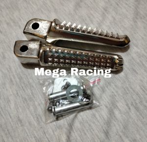 PROMO STEP UNIVERSAL FOOTSTEP BELAKANG CHROME MODEL JAGUNG UNIVERSAL METIC BEBEK YAMAHA DAN HONDA