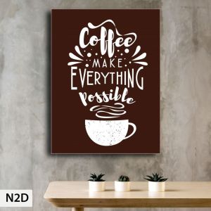 HIASAN DINDING WALL DECOR PAJANGAN POSTER DEKORASI KAMAR RUMAH COFFEE QUOTE CAFÉ