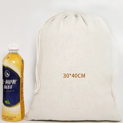 🇲🇾 Drawstring Burlap Pouch Linen Cotton Perfume Candy Grocery Fruit Vegetable Bamboo Charcoal Cloth Stroge Gift Bag