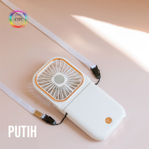CIJI - Kipas Angin Mini 3IN1 dengan Holder dan Powerbank 3000mAh Tinggi Adjustable F30