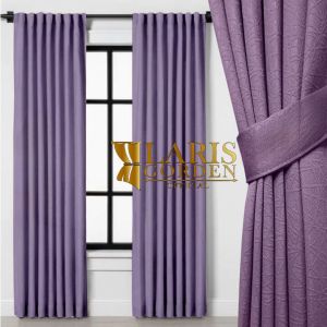 Gorden Jendela Pintu Model Smokring Polos glosy Bahan black out model smokering 12 lobang minimalis