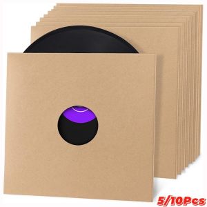 MYTHIS Kraft Paper Vinyl Record LP Jackets 7/10/12 Inch Brown Cardboard Vinyl Record Covers Blank Album Jackets