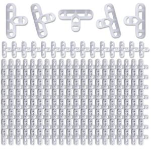 200PCS đa năng 10mm 3/8 inch rõ ràng gạch miếng đệm Phụ kiện di động cho gạch và sàn ván trượt tách