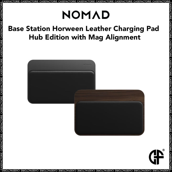 Nomad Base Station Horween Leather Charging Pad Hub Edition with Mag