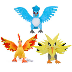 ZEEMIN Pokémon anime figure Plush doll Ho-Oh Article Moltres Zapdos With a hanging tag Sofa decorations pp cotton filling Decorations
