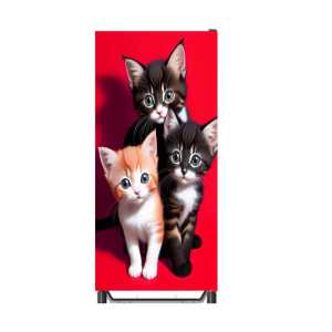 Stiker Kulkas 1 Pintu /Kulkas 2 pintu/Kompor/ Mesin Cuci / Ricecoker Motip Kucing there cat