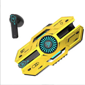 Mech TWS Bluetooth Earphone Gaming Headset Illusory Color Light Wireless Ear Hook Style Earphones