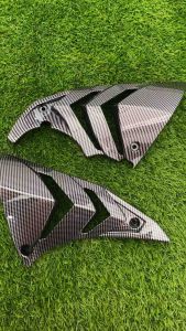 RS150 FOOTREST COVER+SIDE ENGINE COVER+ENGINE COVER+SPOILER+SPOCKET COVER CARBON