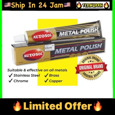 75ML AUTOSOL METAL POLISH MADE IN GERMANY SUITABLE FOR ALL METAL POLISH 75G Rust Remover Chrome Cleaner Stainless Steel