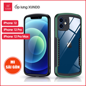 [Hỏa Tốc HCM] Ốp lưng XUNDD iPhone 11/ 11 Pro/ Max/ 12/ 12 Pro/ Max/ XS Max - Chống shock Mặt lưng trong Cạnh màu - Alpha Series
