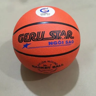 BÓNG RỔ CAO SU GERU STAR (TẶNG KIM BƠM VÀ TÚI LƯỚI )