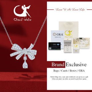 Chard Wake Kalung Wanita Berlian Butterfly Style Elegan Korea Sertifikat GRA Original Kalung Cewek Perhiasan Couples Necklaces