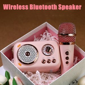 Bluetooth Karaoke Speaker Ktv Cute Wireless Portabel Luar Ruangan Speaker Nirkabel