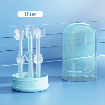 3 pcs of baby oral cleaning nano silicone toothbrushes
