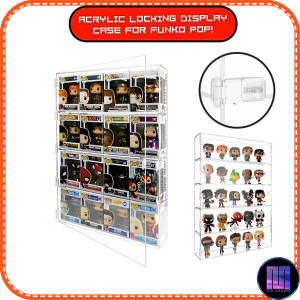 Funko Pop Acrylic Locking Wall Mount Display Case