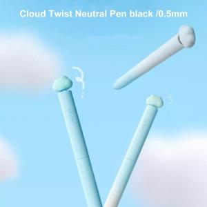 แพ็ค4ชิ้นปากกาหมึกเจลแอคชั่นบิดได้ปากกาหมึกเจลเติมได้แห้งเร็วเครื่องมืองานเขียนในออฟฟิศ0.5มม. สำหรับนักเรียนการเขียนบันทึก