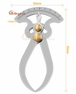Clearance gauge thickness wall thickness measurement stainless steel high-precision thickness gauge wooden tenon gauge
