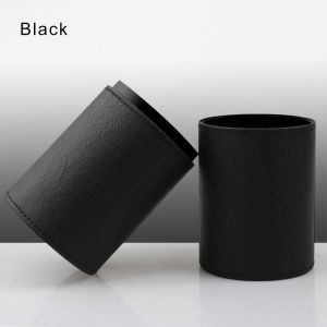 PU Leather Makeup Brush Travel Holder Large Capacity Cosmetic Brush Storage Box Office Dustproof Pen Holder Green Cloud Makeup Brush Bucket Luxury Feel
