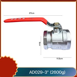 บอลวาล์ว ผลิตจากวัสดุอย่างดี ป้องกันสนิมและการสึกกร่อน มีหลายขนาด