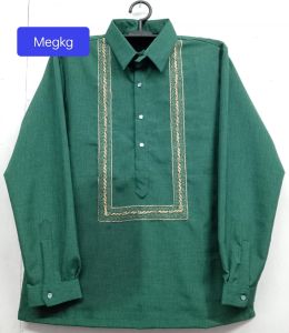 Long Sleeve Barong Menswear Attire