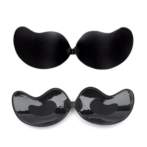 TORAS pull strap free bra washable and reusable seamless invisible silicone bra mango shaped strapless bra