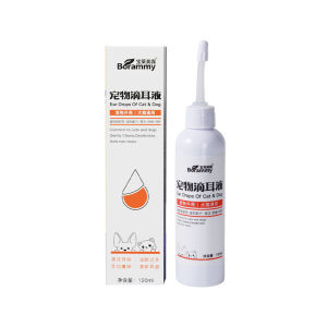 Pawny 120ml Pet Ear Cleaning Liquid Hose Earwax Removal For Dog Cat Decontamination & Deodorization Pet Ear Drop Cleaning