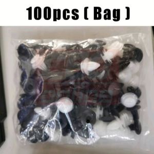CEO 🇲🇾100pcs Car Clip Car Fastener Clip Car Body Push Retainer Pin Rivet Bumper Door Trim Panel Accessories Klip Kereta