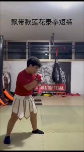 Streamer Style Boxing Short MMA Shorts Muay Thai Half Pants Sanda Fighting Uniform for Man Woman and Children