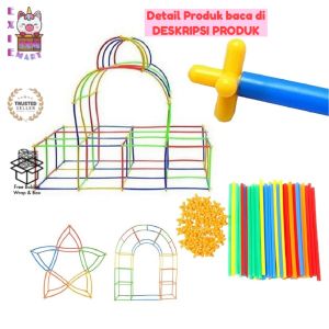 Mainan Edukasi - Pipa Puzzle Magic Straws Connectors SH290