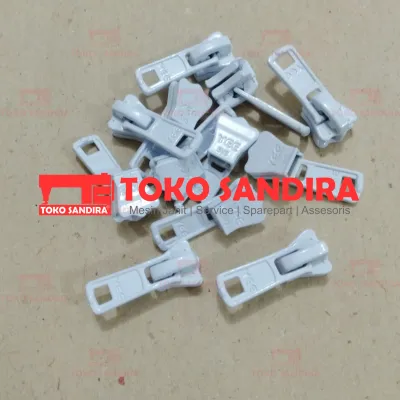 12 pcs Kepala Resleting ziper/kepala resleting jaket YEE 5 Vislon (Gigi Kasar)/alat jahit/kebutuhan menjahit/toko perlengkapan menjahit/asesoris menjahit