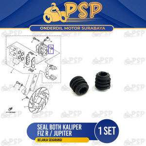 Seal Both Kaliper Fizr / Jupiter (Harga Per Set Isi 2) - Karet Sil Siel Boot Bot But Caliper Usus