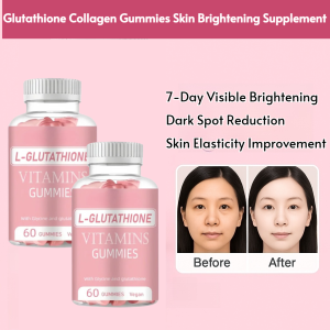 Glutathione Collagen Gummies Skin Brightening Supplement Rapid Whitening Formula Antioxidant Boost Vitamin C for Radiant Skin